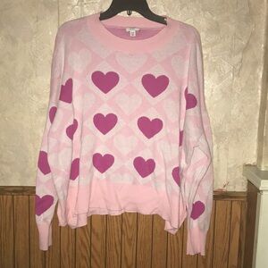 Pink & fuchsia crown & ivy sweater (XXL)